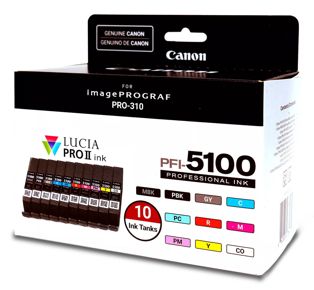 Ink/PFI-5100 MBK/PBK/C/M/Y/PC/PM/R/GY/ - vue 3