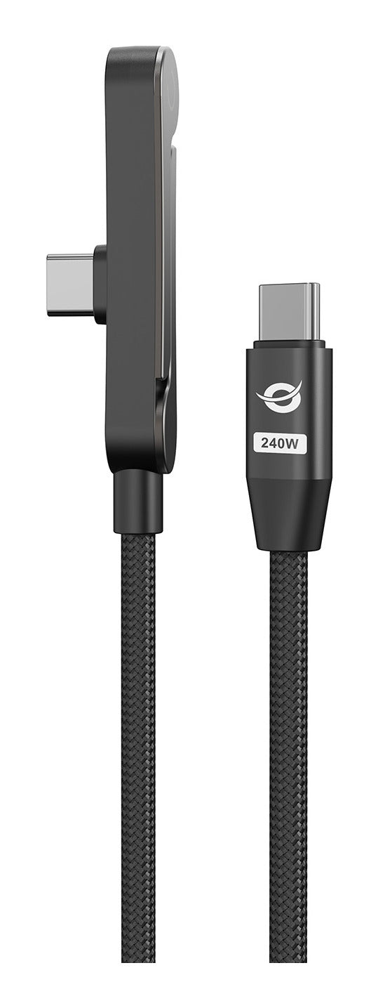 Conceptronic ETTA13B12 câble USB USB 2.0 1,2 m USB C 0,48 Gbit/s 240 W Noir