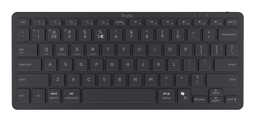 Trust Nado II Clavier Bluetooth 75% Allemand, Noir