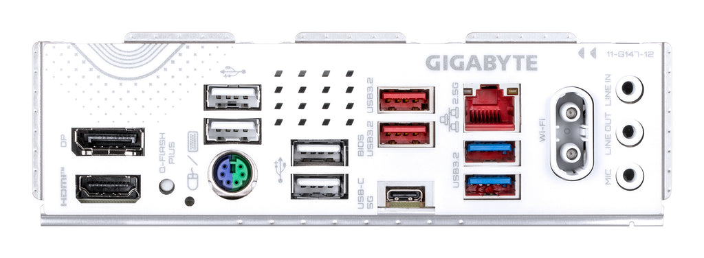 GIGABYTE B850 EAGLE WIFI7 ICE Carte mère - Processeurs AMD Ryzen série 9000, VRM numérique 8+2+2 phases, jusqu'à 8200 MHz DDR5 (O.C.), 1x M.2 PCIe 5.0 + 2x M.2 PCIe 4.0, Wi-Fi 7, LAN 2.5 GbE, USB 3.2 Gen 2