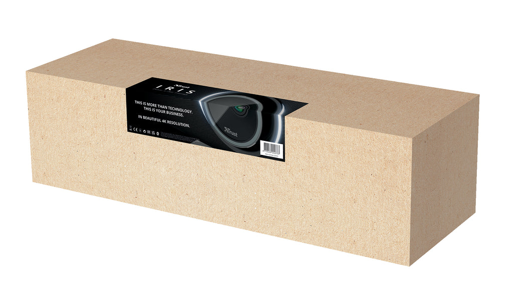 Trust Iris webcam 3840 x 2160 pixels USB 3.2 Gen 1 (3.1 Gen 1) Noir