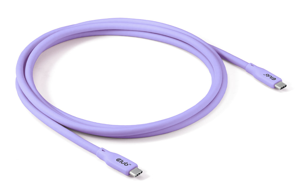 CLUB3D CAC-3004 câble USB USB4 Gen 2x2 2 m USB C 20 Gbit/s 240 W Violet