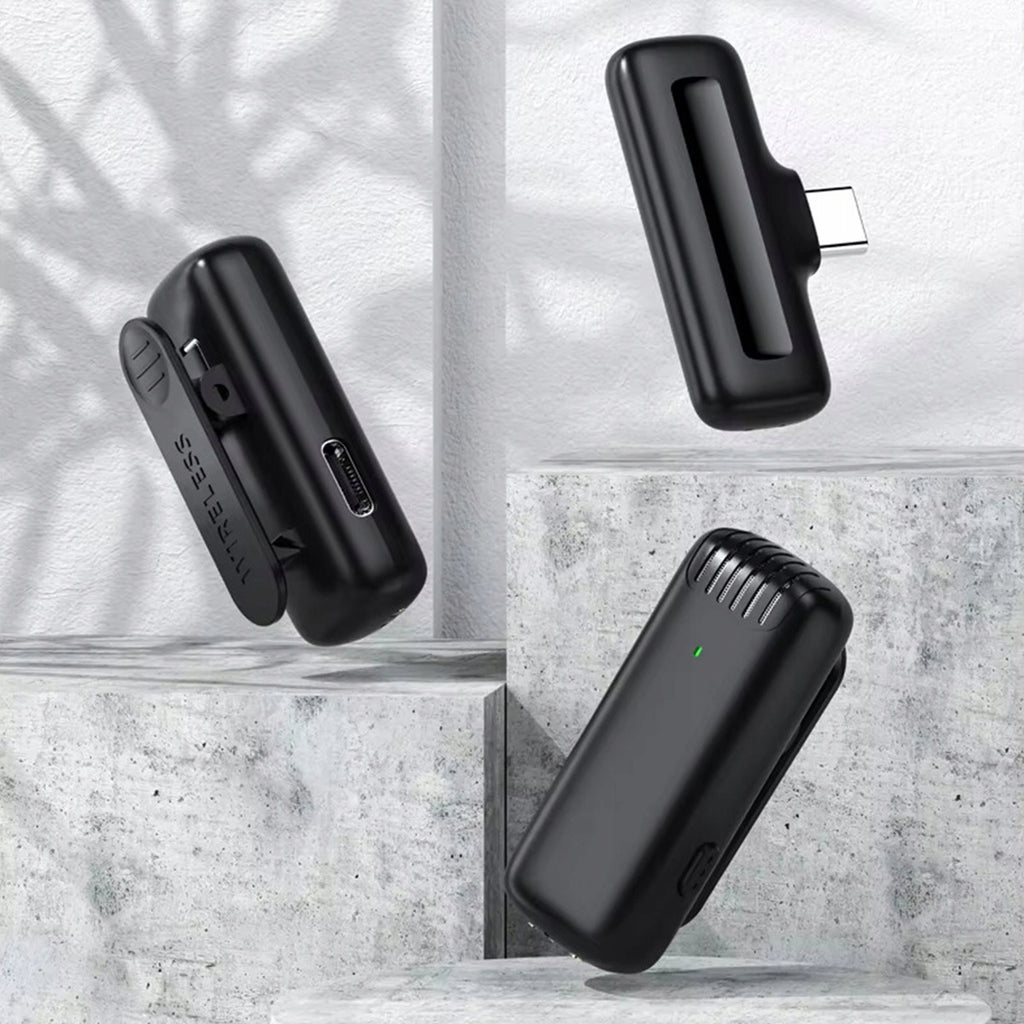 Microphone-cravate sans fil USB-C Bluetooth à effet de surface pour téléphone Zenwire TrueTone J13