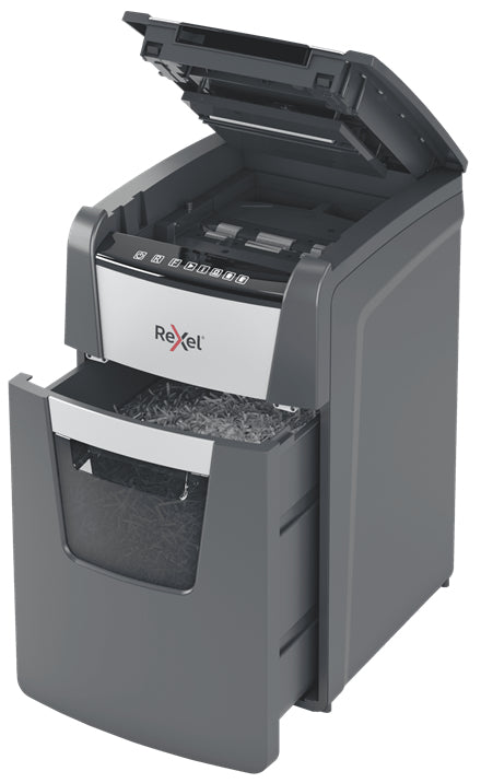 Rexel Optimum AutoFeed+ 150M Destructeur de Papier Micro-broyage 55 dB 22 cm Noir et Gris