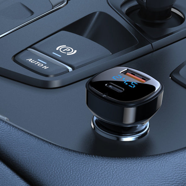 Acefast Car Charger B4, 66W, 3A, 1 x USB-A - 1 x USB-C, Black