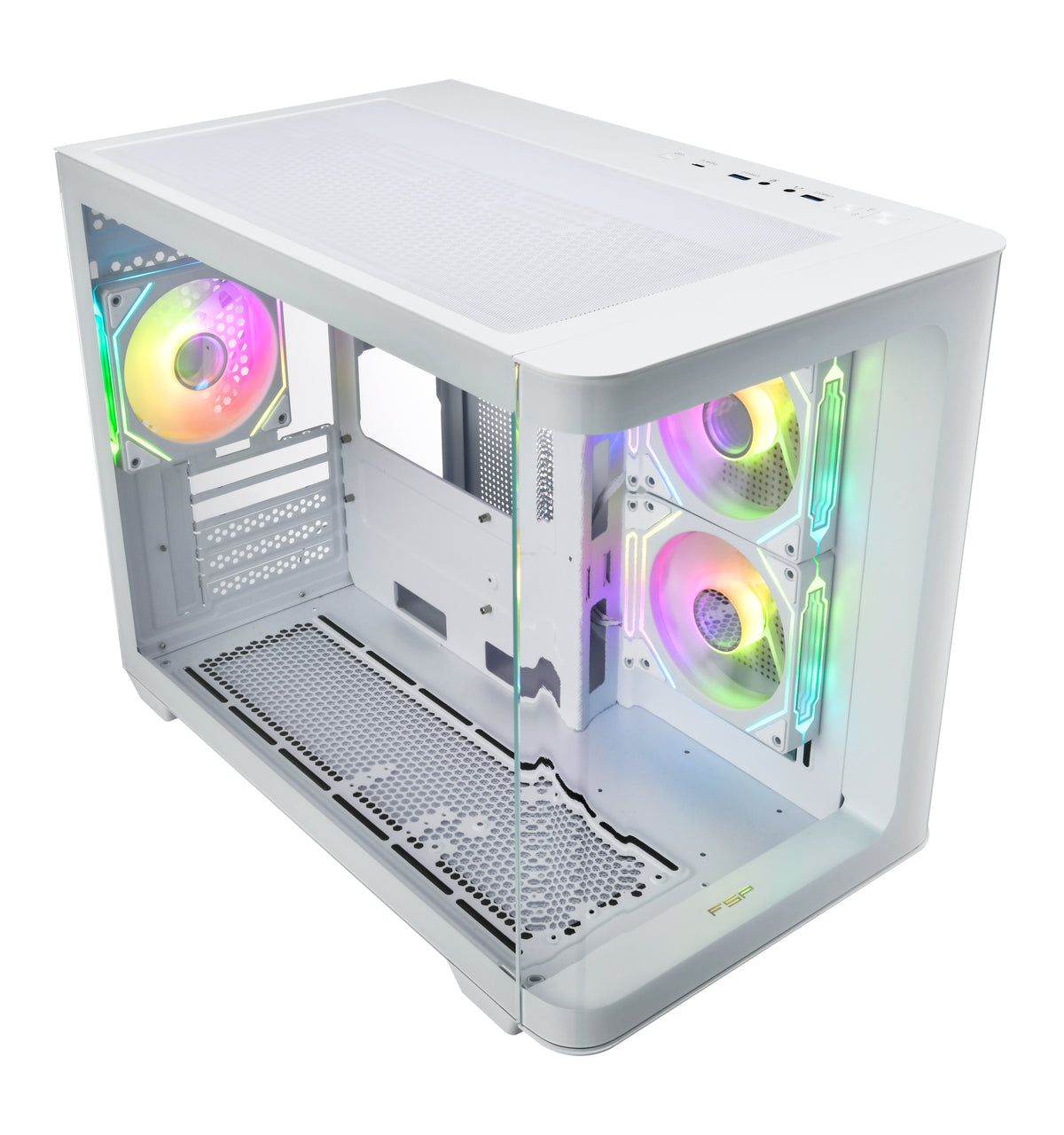 FSP S380-WA Micro Tower Blanc - vue 3