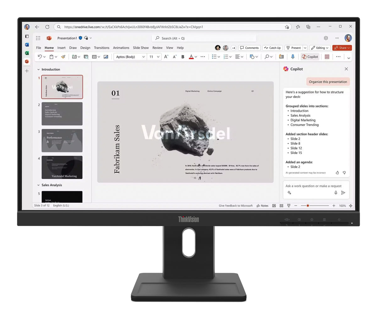Lenovo ThinkVision E22-40 Moniteur 21.5" Full HD LCD Noir