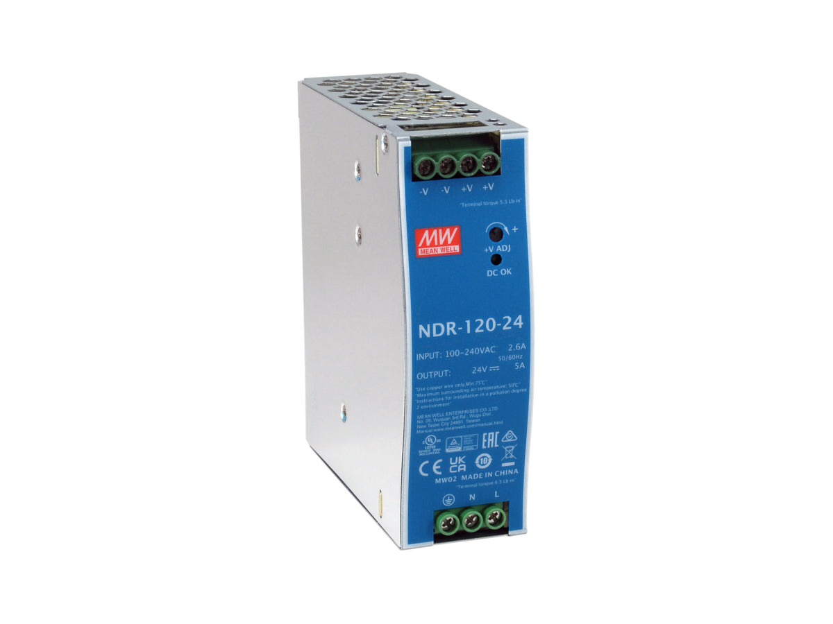 Unité d'alimentation d'énergie POW-2442 120 W, Bleu et Argent