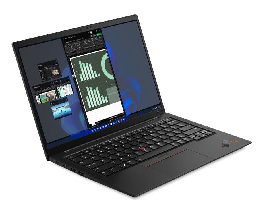 T1A Lenovo ThinkPad X1 Carbon Gen 10 Refurbished Intel® Core™ i7 i7-1265U Ordinateur portable 35,6 cm (14") 16 Go LPDDR5-SDRAM 1 To SSD Windows 11 Pro Noir