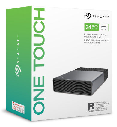 Seagate One Touch STNB16000400 disque dur externe 16 To USB Type-C Gris foncé