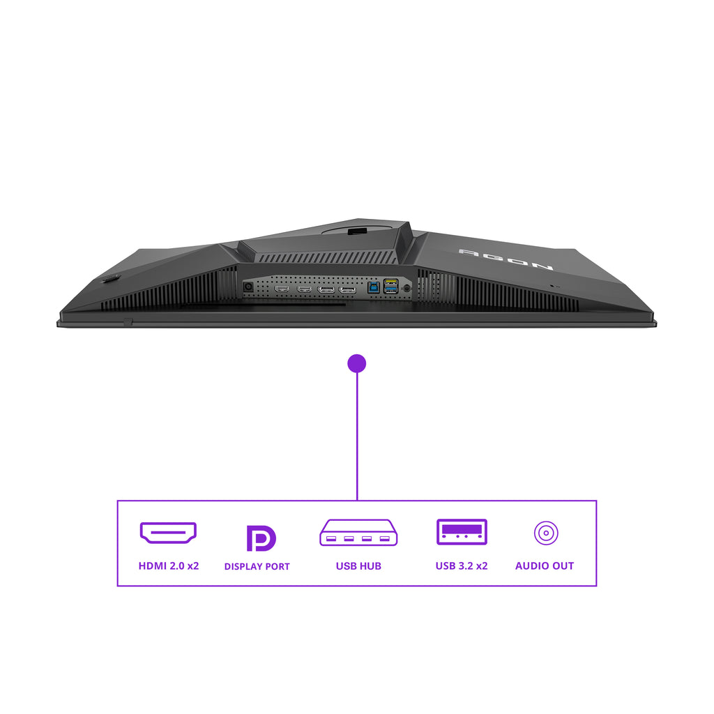 AOC AGON PRO AG276QZD2 écran plat de PC 67,3 cm (26.5") 2560 x 1440 pixels Quad HD QD-OLED Noir, Gris