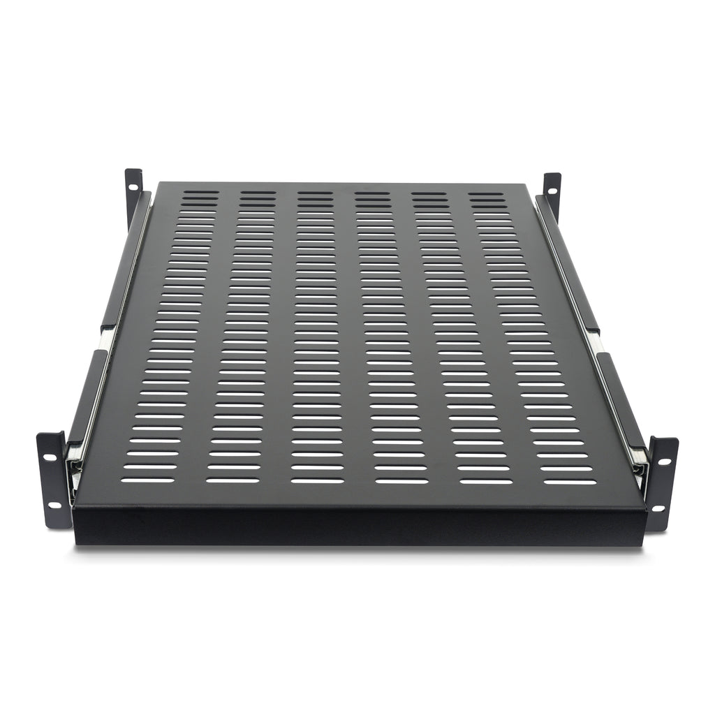 StarTech.com Étagère Coulissante pour Rack Serveur 2U, Profondeur Ajustable 48 cm, Capacité 22.7kg