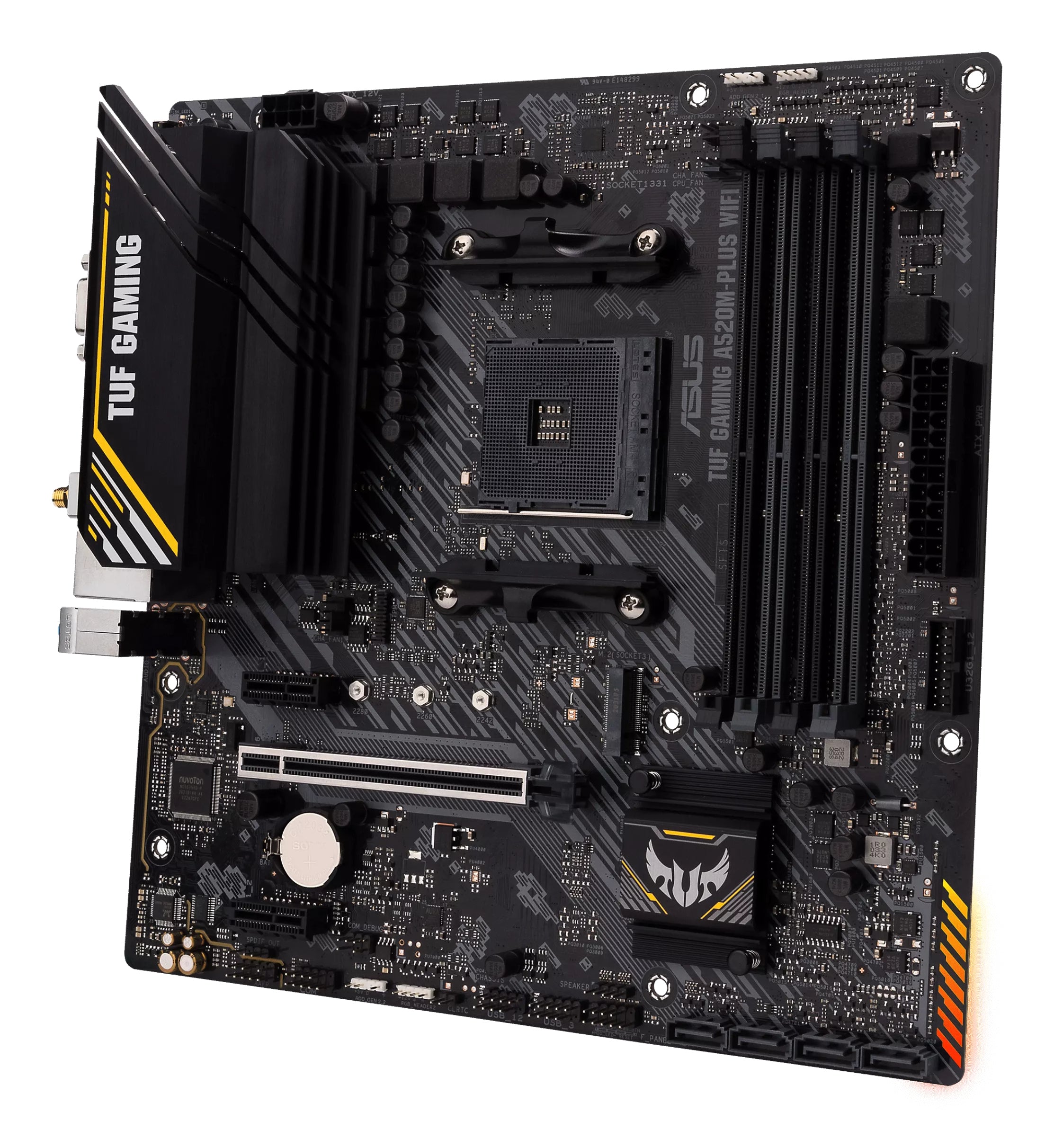 ASUS TUF GAMING A520M-PLUS WIFI AMD A520 Emplacement AM4 micro ATX