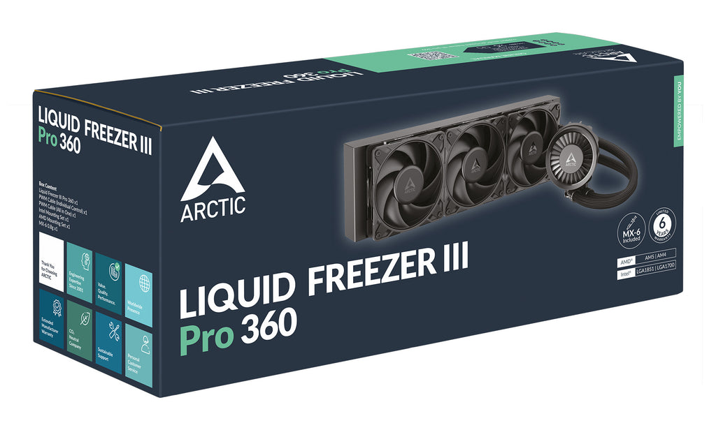 ARCTIC Liquid Freezer III Pro 360 Processeur Kit de refroidissement du liquide 12 cm Noir 1 pièce(s)