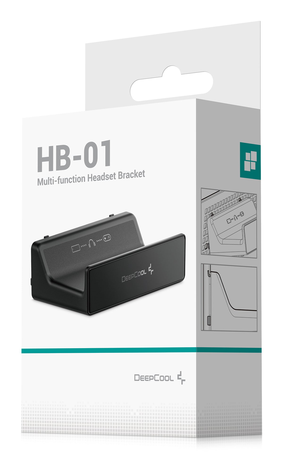 Deepcool HB-01 Support pour Casque, Noir