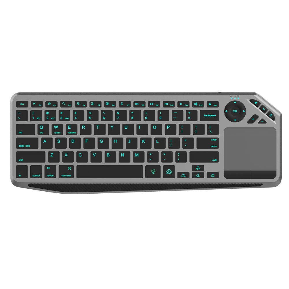 Techly ICTB9801TB clavier Universel RF sans fil + Bluetooth QWERTY Anglais américain Noir