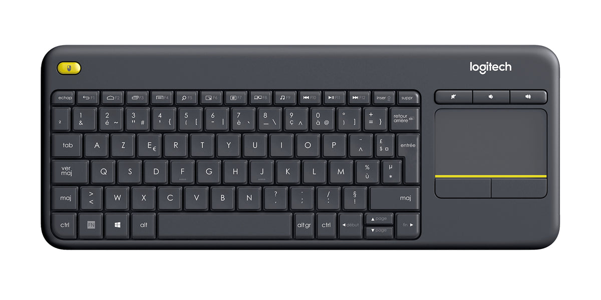 Logitech K400 Plus Clavier Sans Fil avec Pavé Tactile, Disposition Française