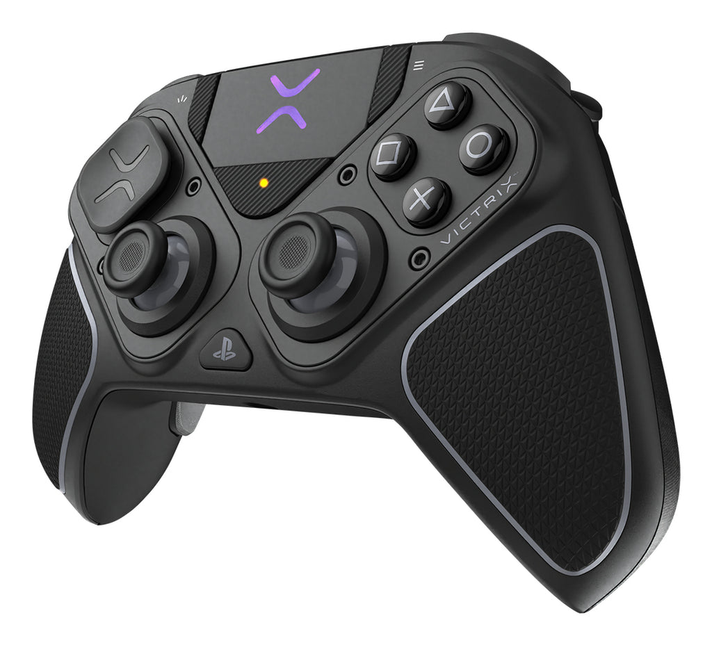 Turtle Beach Victrix Pro BFG Reloaded Noir PlayStation Manette de gaming modulaire sans fil w/Bluetooth, module Fightpad et effet Hall pour PlayStation 5, PlayStation 4 et PC