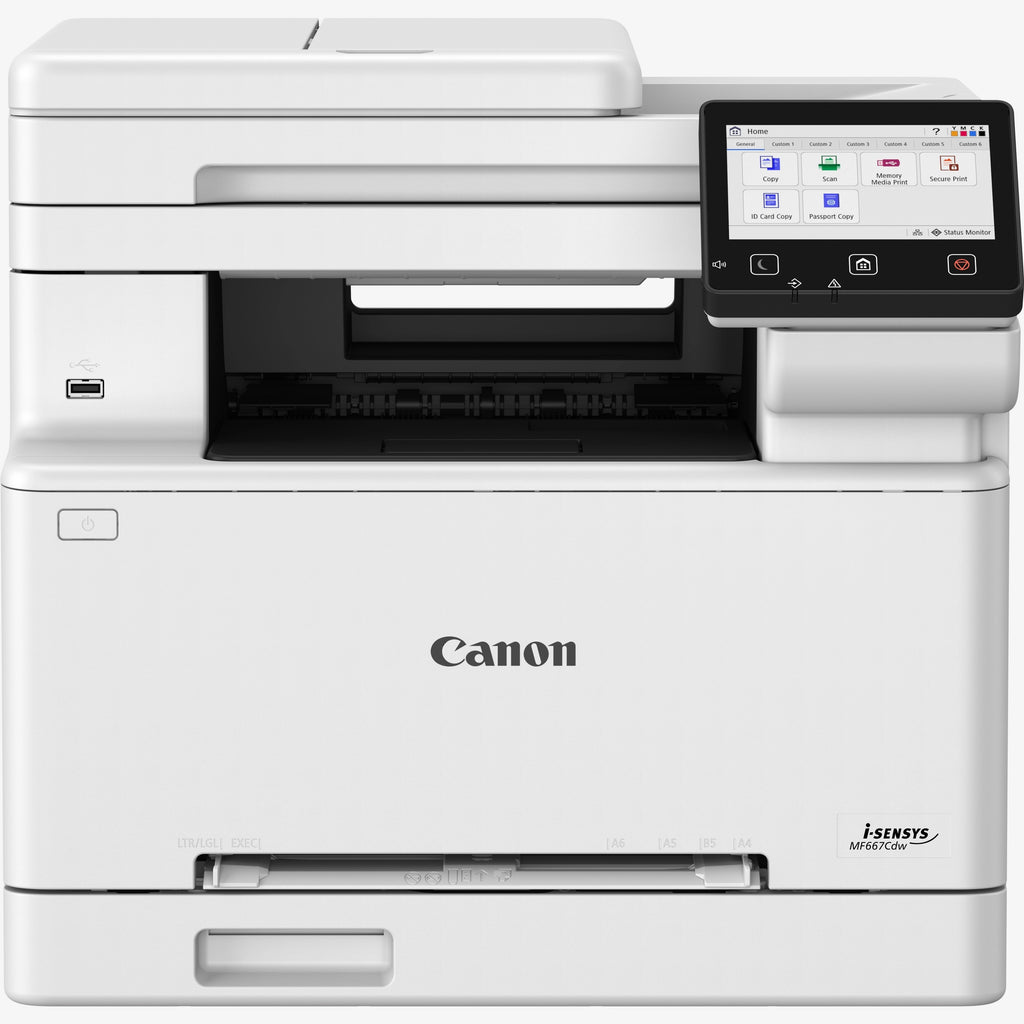 Canon i-SENSYS MF667Cdw Imprimante Laser Couleur A4, 1200 x 1200 DPI, 25 ppm, Wifi