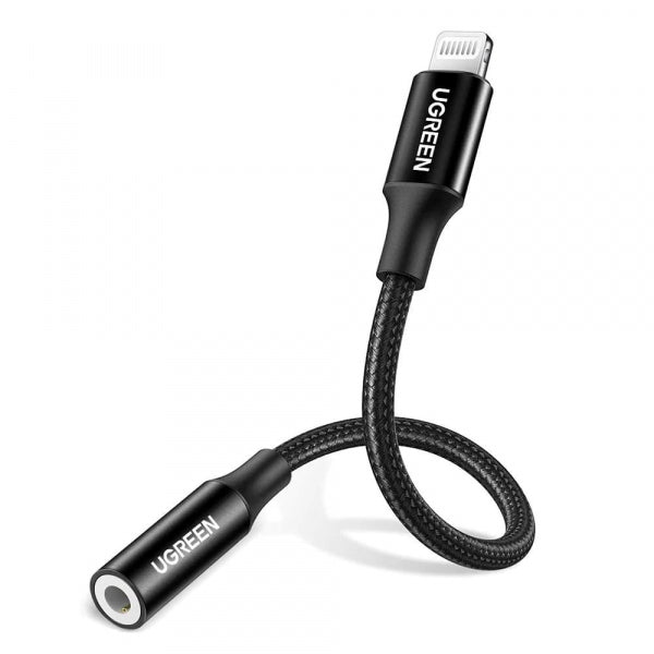 Ugreen Lightning to 3.5mm Audio Adapter US211 (30756), Black
