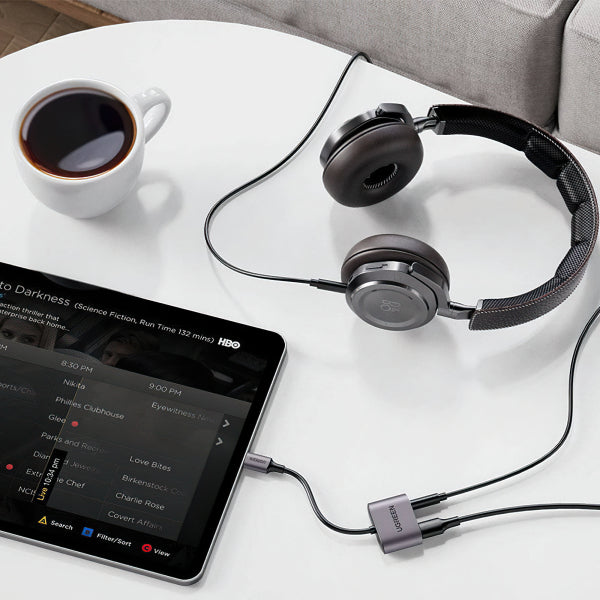Ugreen USB-C to 3.5mm / USB-C Audio Adapter CM231, Grey
