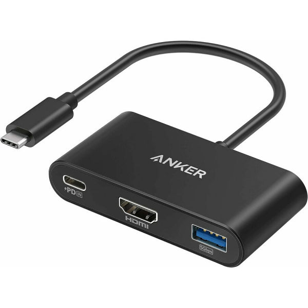 Anker USB-C to USB-C / HDMI / USB-A Video Adapter PowerExpand, Black A8339HA1