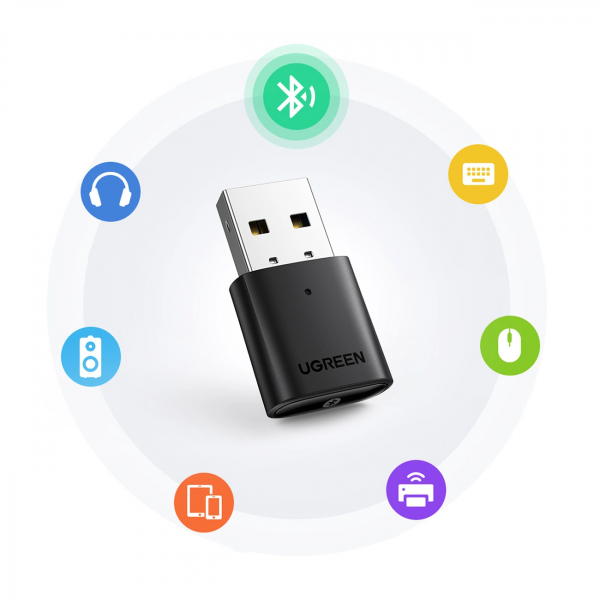 Ugreen Bluetooth Adapter CM390 (80889) New Version, Black