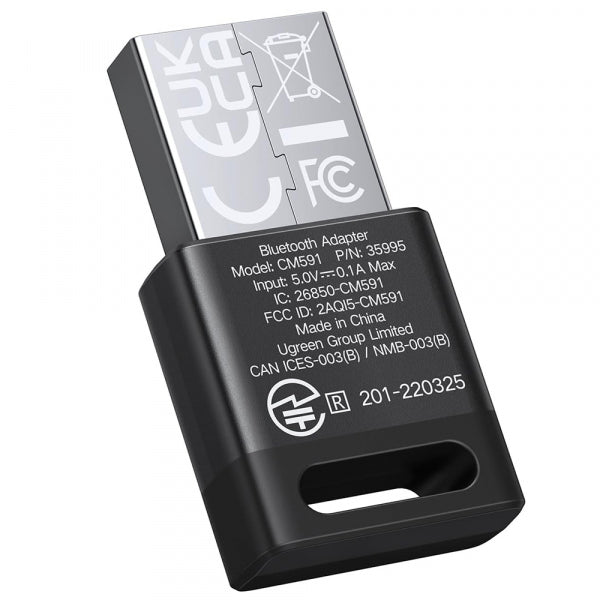 Ugreen Bluetooth Adapter CM591 (35995), Black