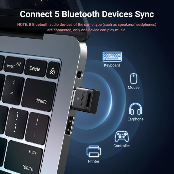 Ugreen Bluetooth Adapter CM591 (35995), Black