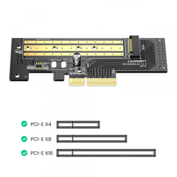 Ugreen Expansion SSD Adapter CM302 (70503), M.2 NVMe to PCIe 3.0 X4