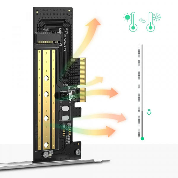 Ugreen Expansion SSD Adapter CM302 (70503), M.2 NVMe to PCIe 3.0 X4