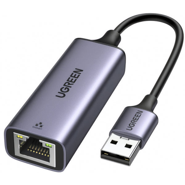 Ugreen Ethernet Adapter CM209, RJ45, USB, Grey