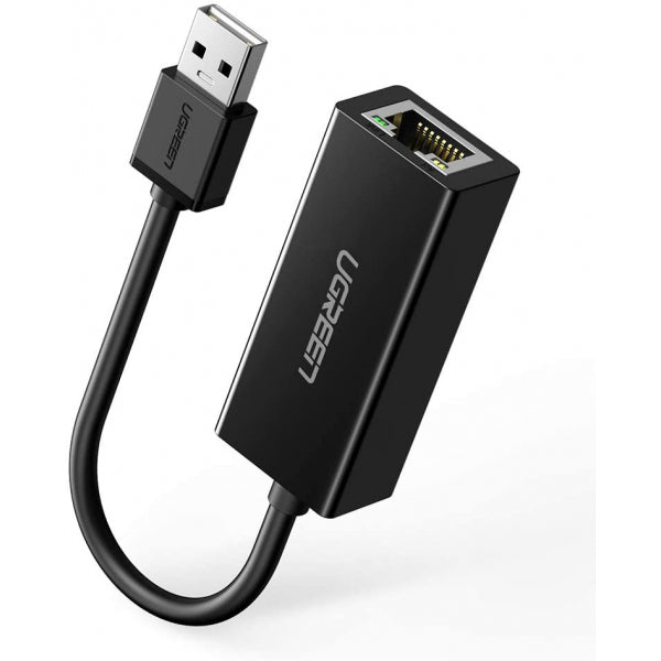 Ugreen Ethernet Adapter CR110, RJ45, USB, Black