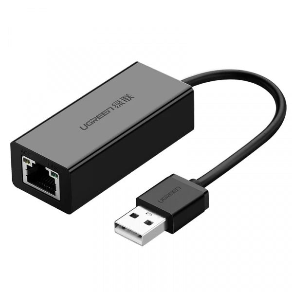 Ugreen Ethernet Adapter CR110, RJ45, USB, Black