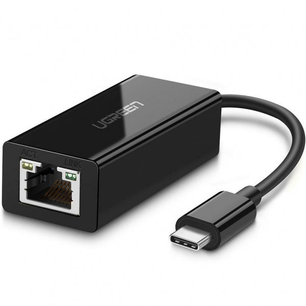 Ugreen Ethernet Adapter US236, RJ45, USB-C, Black