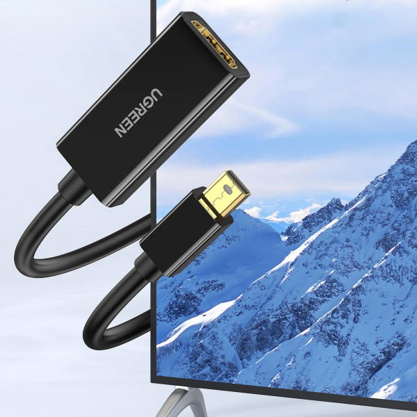 Ugreen Video Adapter MD112, MiniDisplayPort to HDMI, 4K, Black