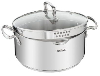 Tefal DUETTO+ G7194655 Rond Acier inoxydable