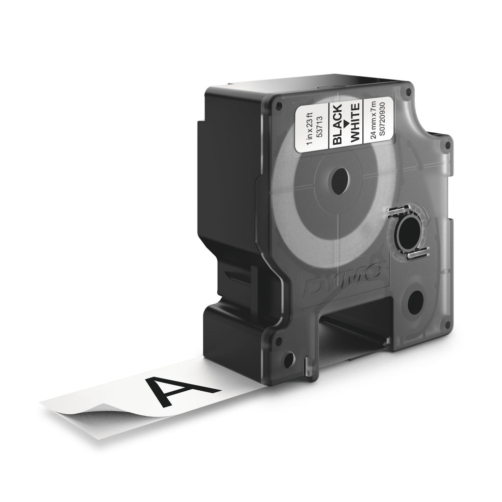 DYMO D1 étiquettes autocollantes authentiques | impression en noir sur fond blanc | 24 mm x 7 m | pour étiqueteuses LabelManager