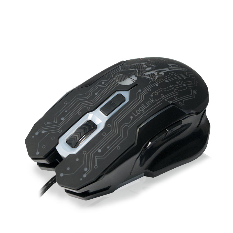 LogiLink ID0137 Souris Gaming Ambidextre Optique 2400 DPI USB Type-A