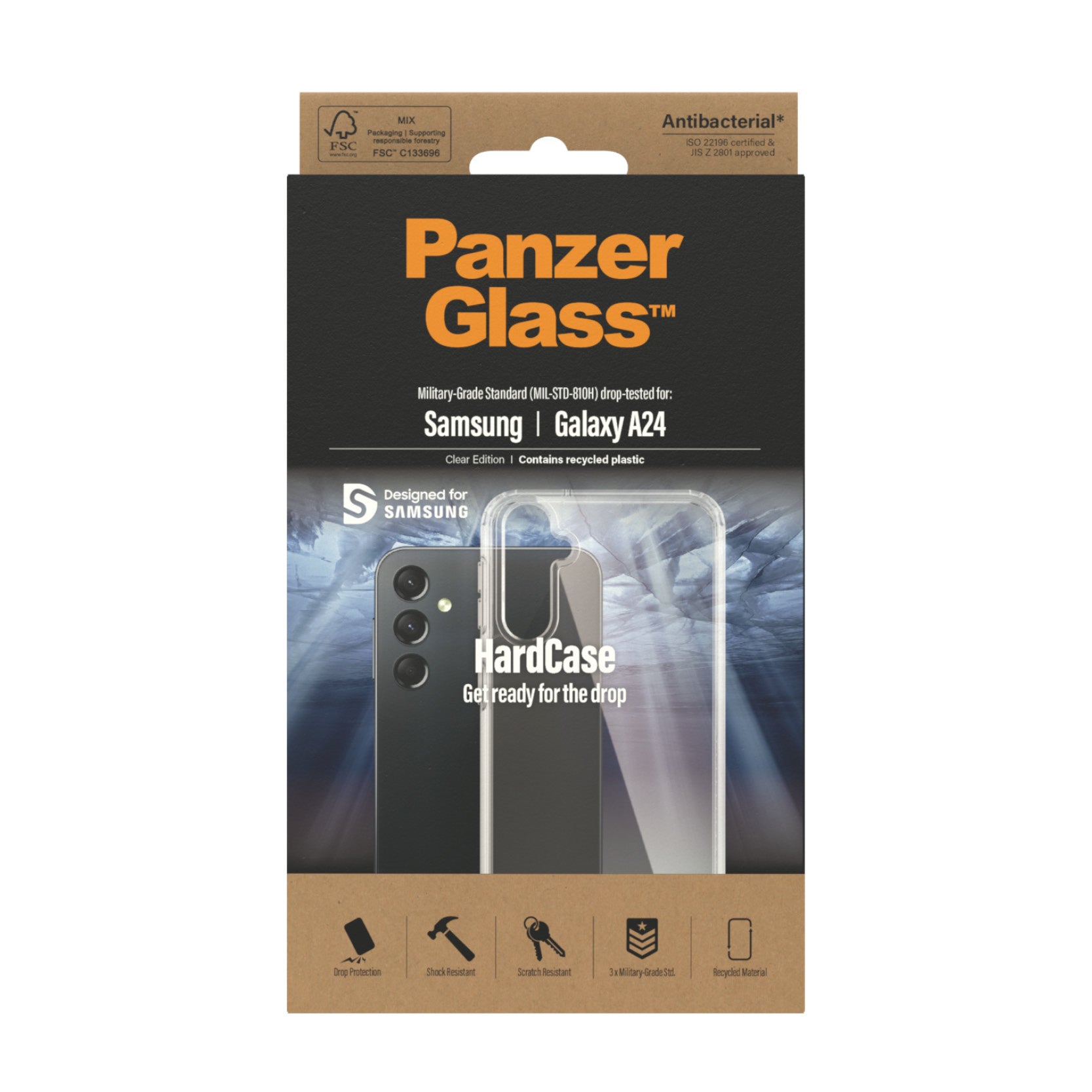 PanzerGlass PanzerGlass ® HardCase Transparent Samsung Galaxy A24 coque de protection pour téléphones portables Housse