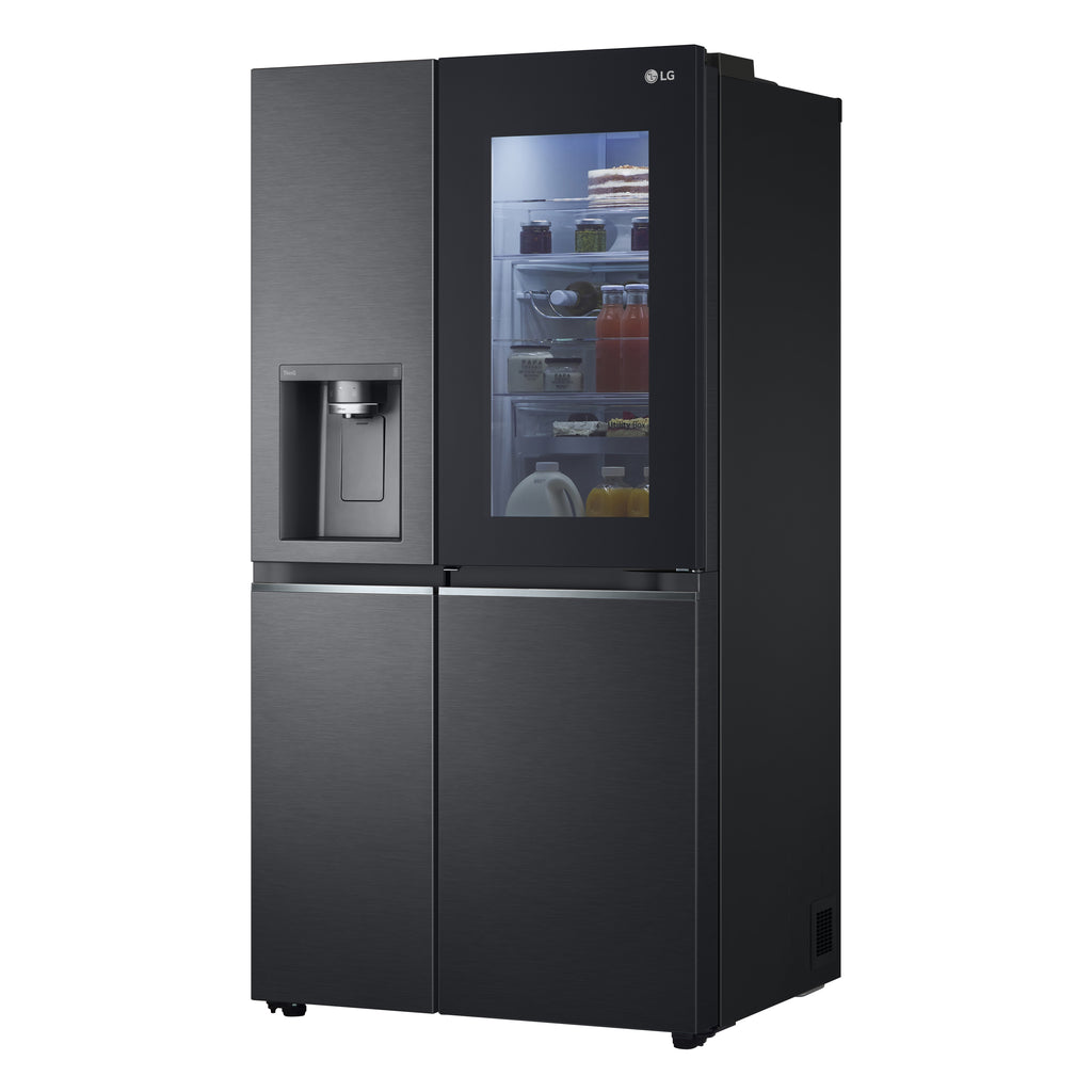 LG InstaView GSXV91MCAE frigo américain Pose libre 635 L Noir