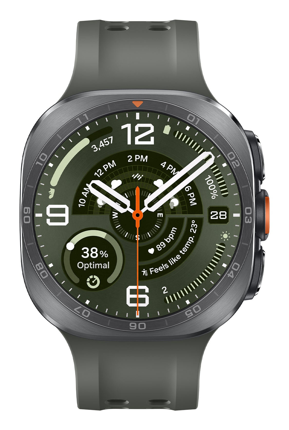 Samsung Galaxy Watch Ultra2 3,81 cm (1.5") AMOLED 47 mm Numérique 498 x 498 pixels Écran tactile 4G Argent Wifi GPS (satellite) - vue 2