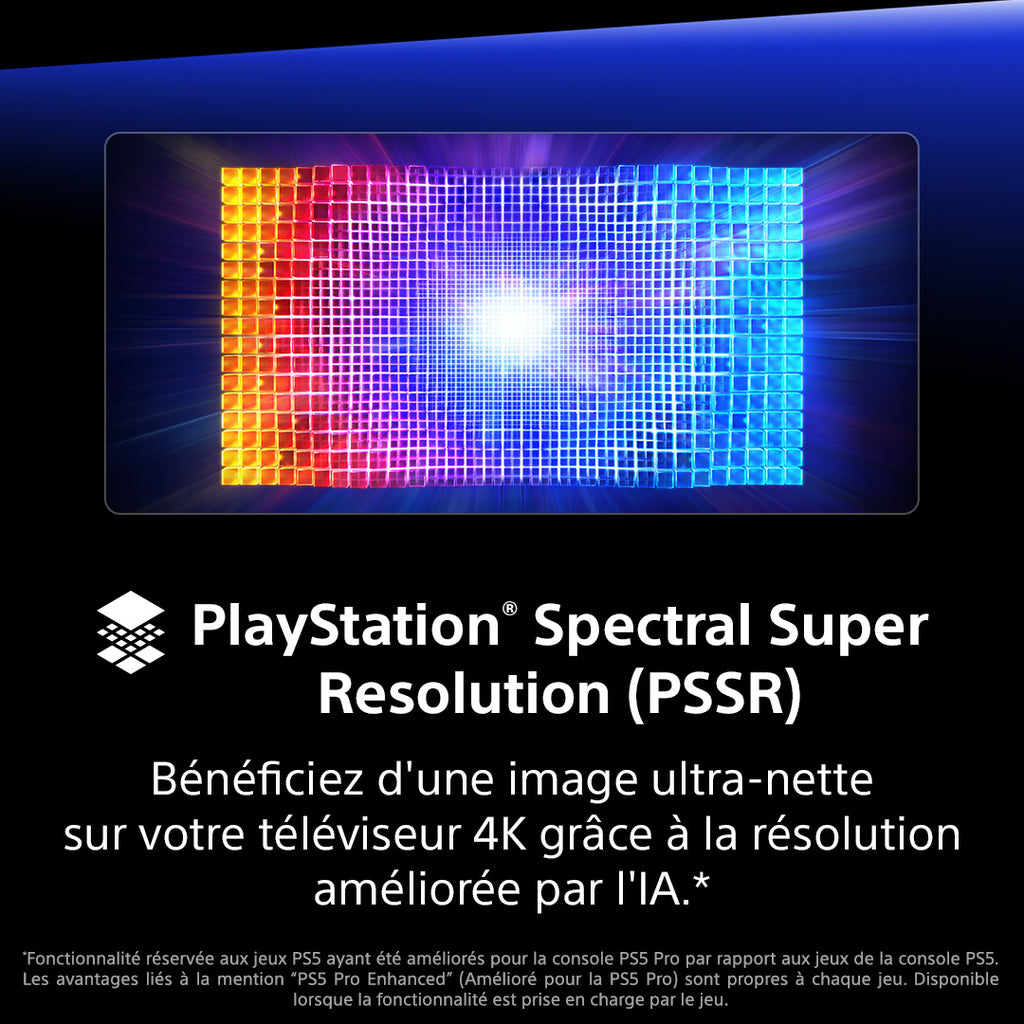 Sony Sony PlayStation 5 Pro 2 To Wifi Noir, Blanc