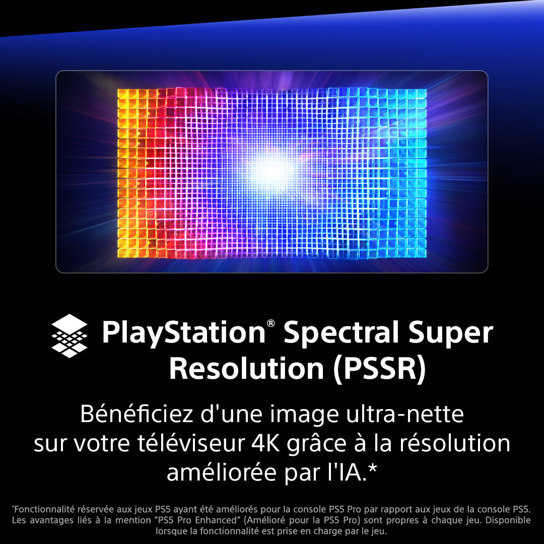 Sony Sony PlayStation 5 Pro 2 To Wifi Noir, Blanc