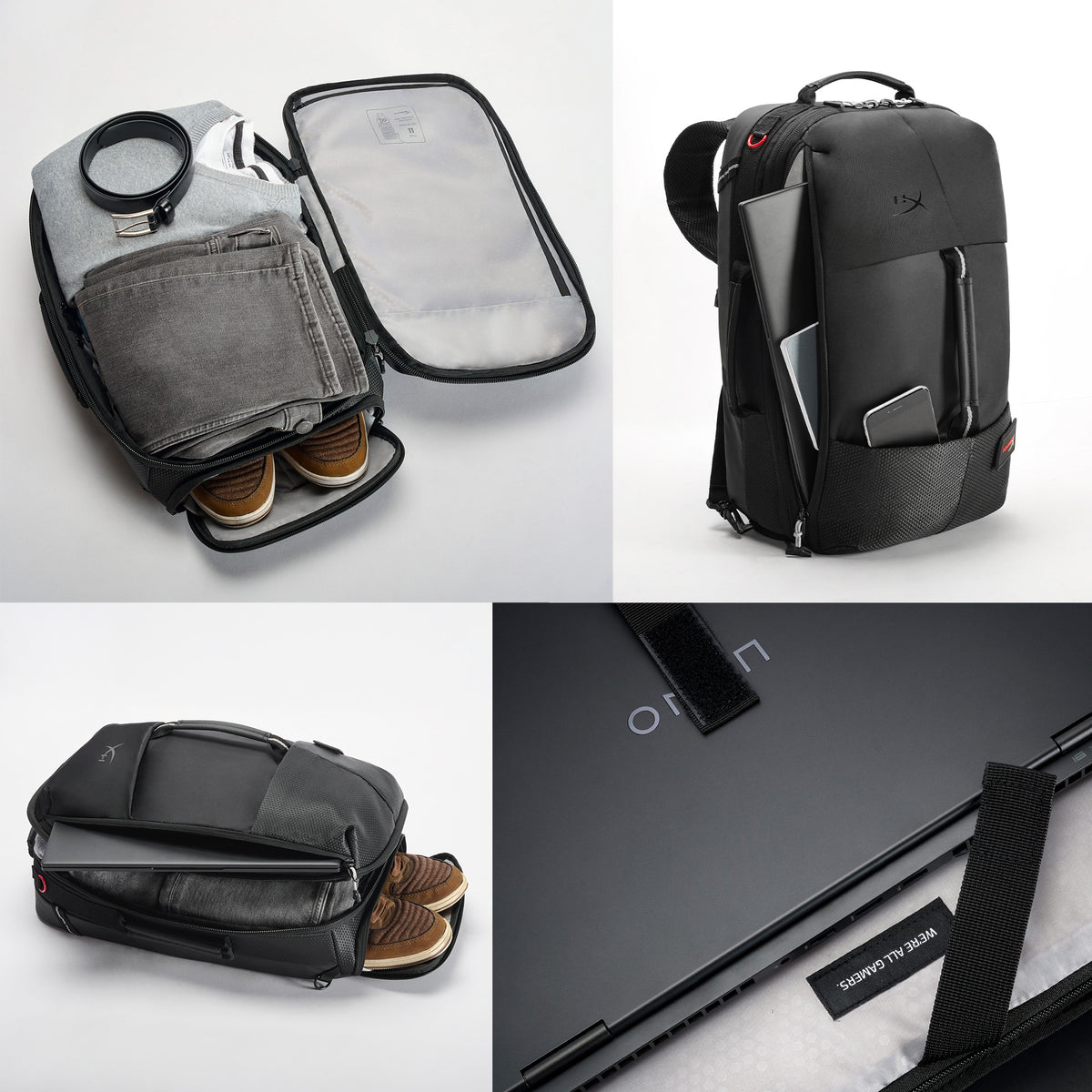 HyperX Sac à dos Knight pour Gamer, Compatible PC Portable jusqu'à 16 pouces