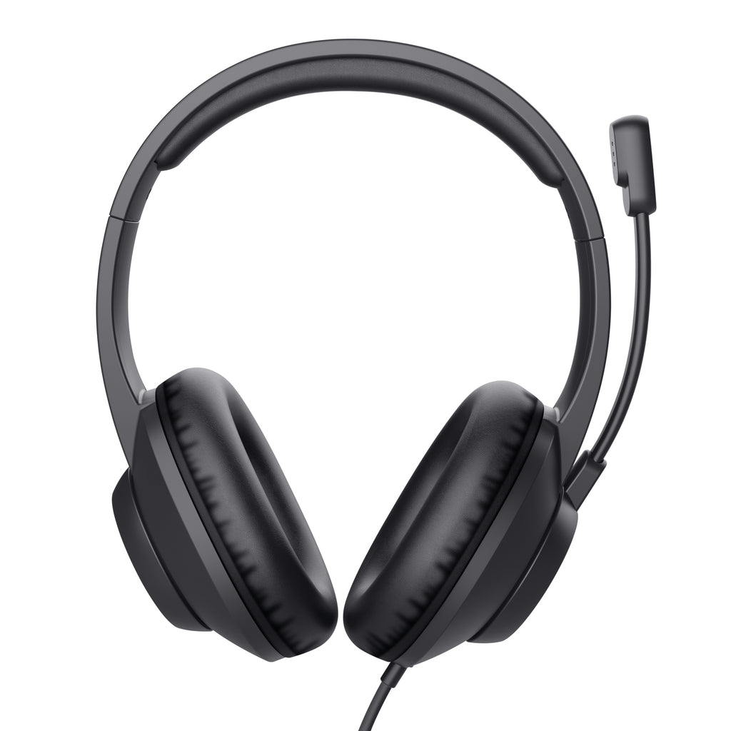 Trust Ayda Max USB Casque Avec fil Arceau Bureau/Centre d'appels USB Type-C / USB Type-A Noir