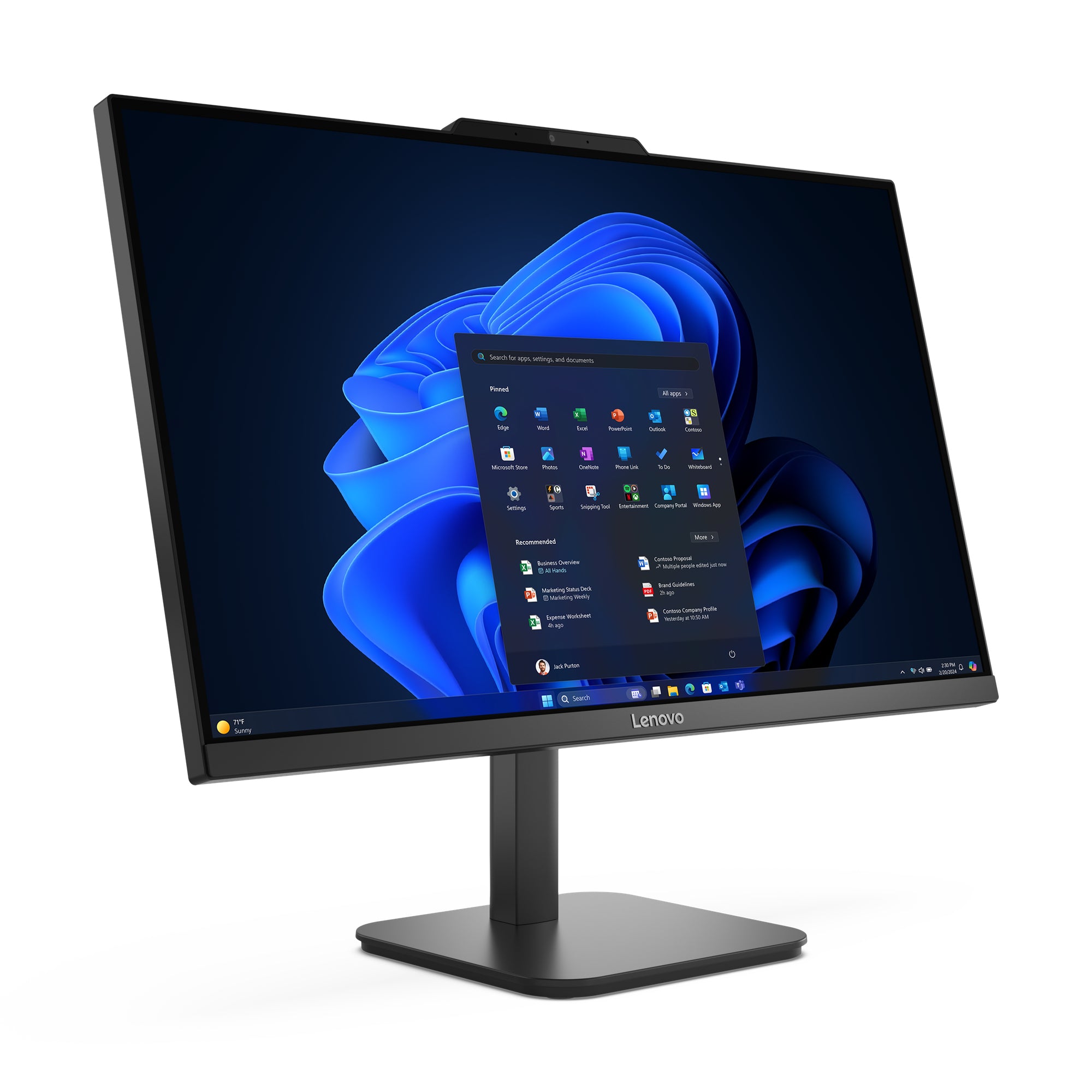 Lenovo V100 Intel® N N100 60,5 cm (23.8") 1920 x 1080 pixels PC All-in-One 16 Go DDR5-SDRAM 512 Go SSD Windows 11 Pro Wi-Fi 6 (802.11ax) Noir