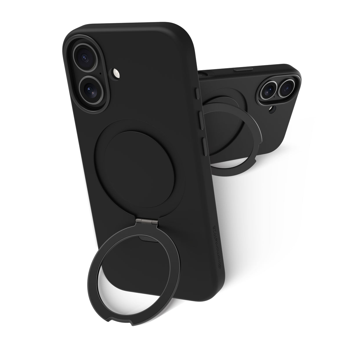 Coque de Protection Roskilde MS Kick ICON pour iPhone 17, Housse avec Support de Bureau, Noir