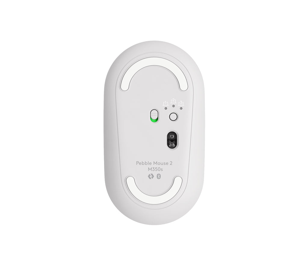Logitech Pebble 2 M350s Souris Optique Sans Fil, Blanche