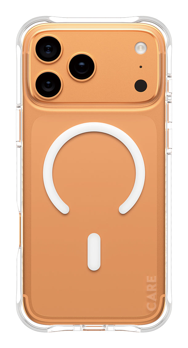 PanzerGlass CARE™ by ® Samba Case Transparent w. White MagSafe iPhone 17 Pro Max coque de protection pour téléphones portables Housse